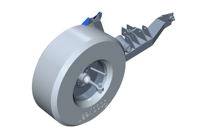 Rear axle assembly automatically rendered and structured by the Stückliste BOM engine